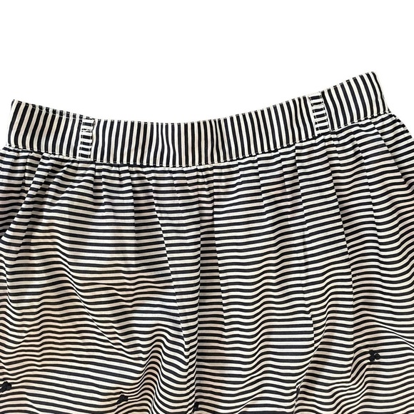 KATE SPADE LAWSON BLUE STRIPED AND EMBROIDERED SKIRT - Picture 4 of 8